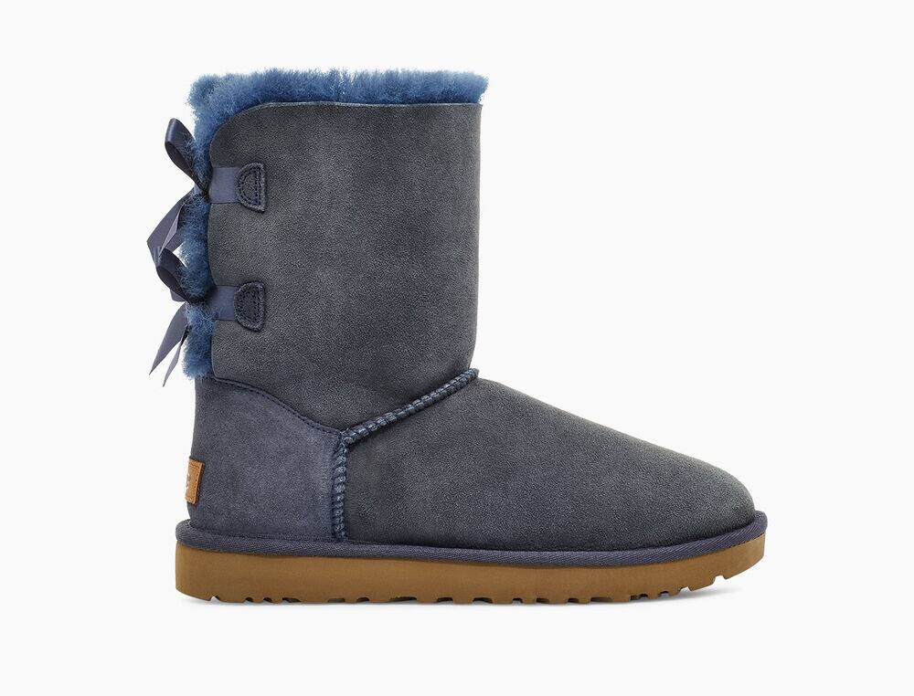 UGG Bailey Bow II Classic Boots for Womens - Navy India